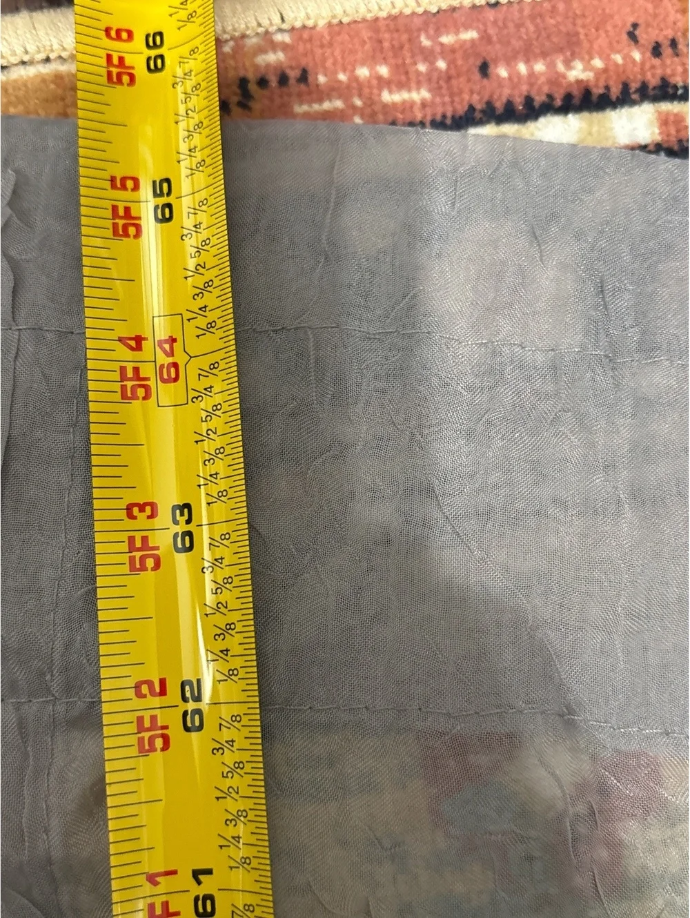 Sheer Gray Curtain Panel Set with Rod Pocket